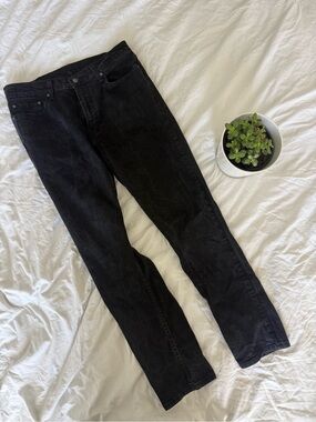 Levi's Black Denim Jeans with Light Inner Lining